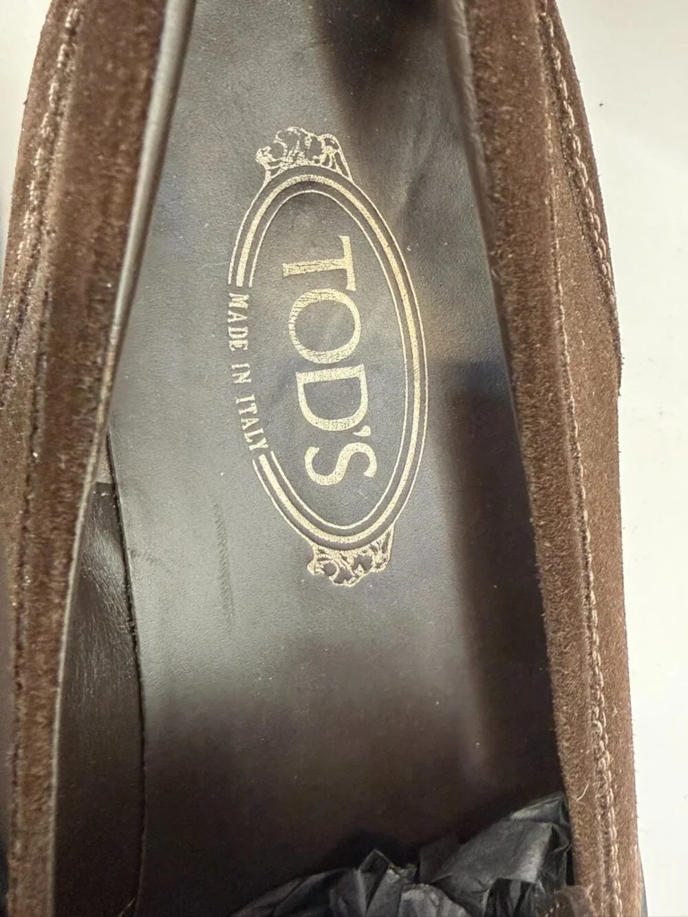 Tod's Suede Loafers with Rubber Grip Sole - Like New!